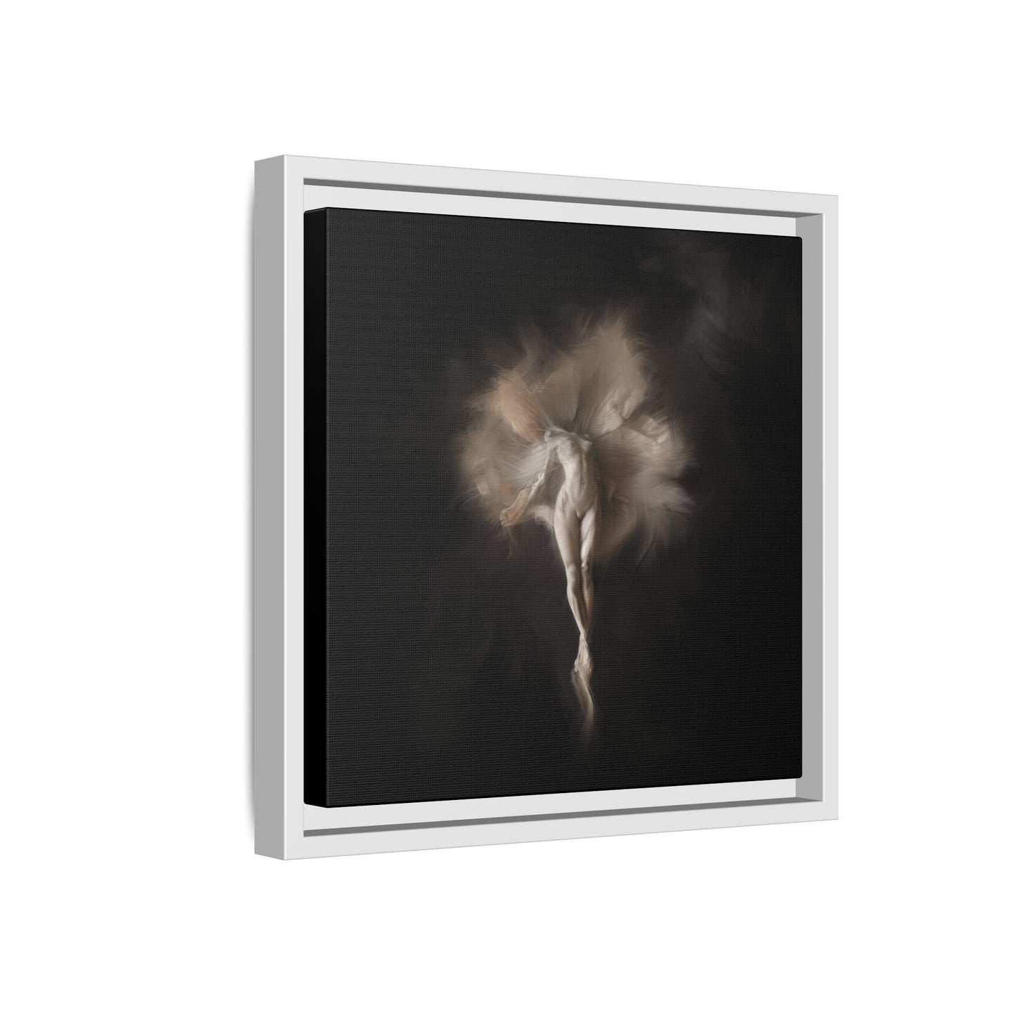 Elegant Framed Canvas Art, Ethereal Dancer Wall Decor, Home Aesthetic, Ballet Art, Gift for Dance Lovers, Living Room Decoration