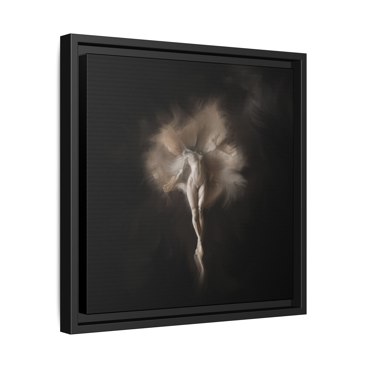 Elegant Framed Canvas Art, Ethereal Dancer Wall Decor, Home Aesthetic, Ballet Art, Gift for Dance Lovers, Living Room Decoration