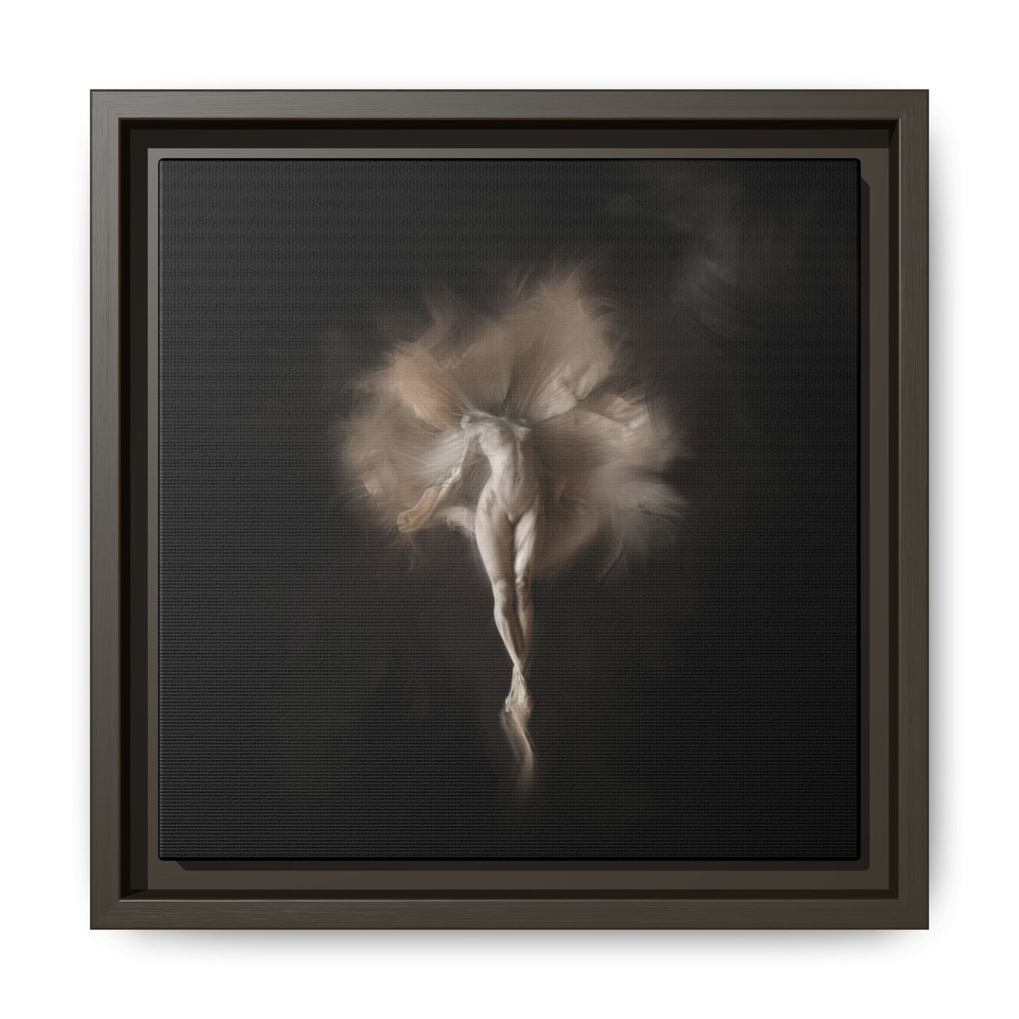 Elegant Framed Canvas Art, Ethereal Dancer Wall Decor, Home Aesthetic, Ballet Art, Gift for Dance Lovers, Living Room Decoration