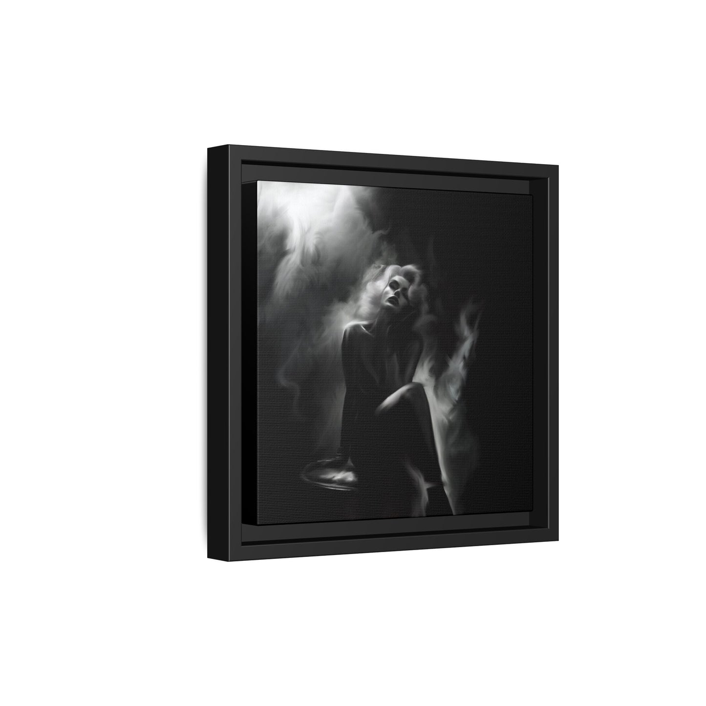 Elegant Woman Canvas Art, Digital Art Print, Abstract Black and White Wall Decor, Modern Home Decoration, Gift for Art Lovers