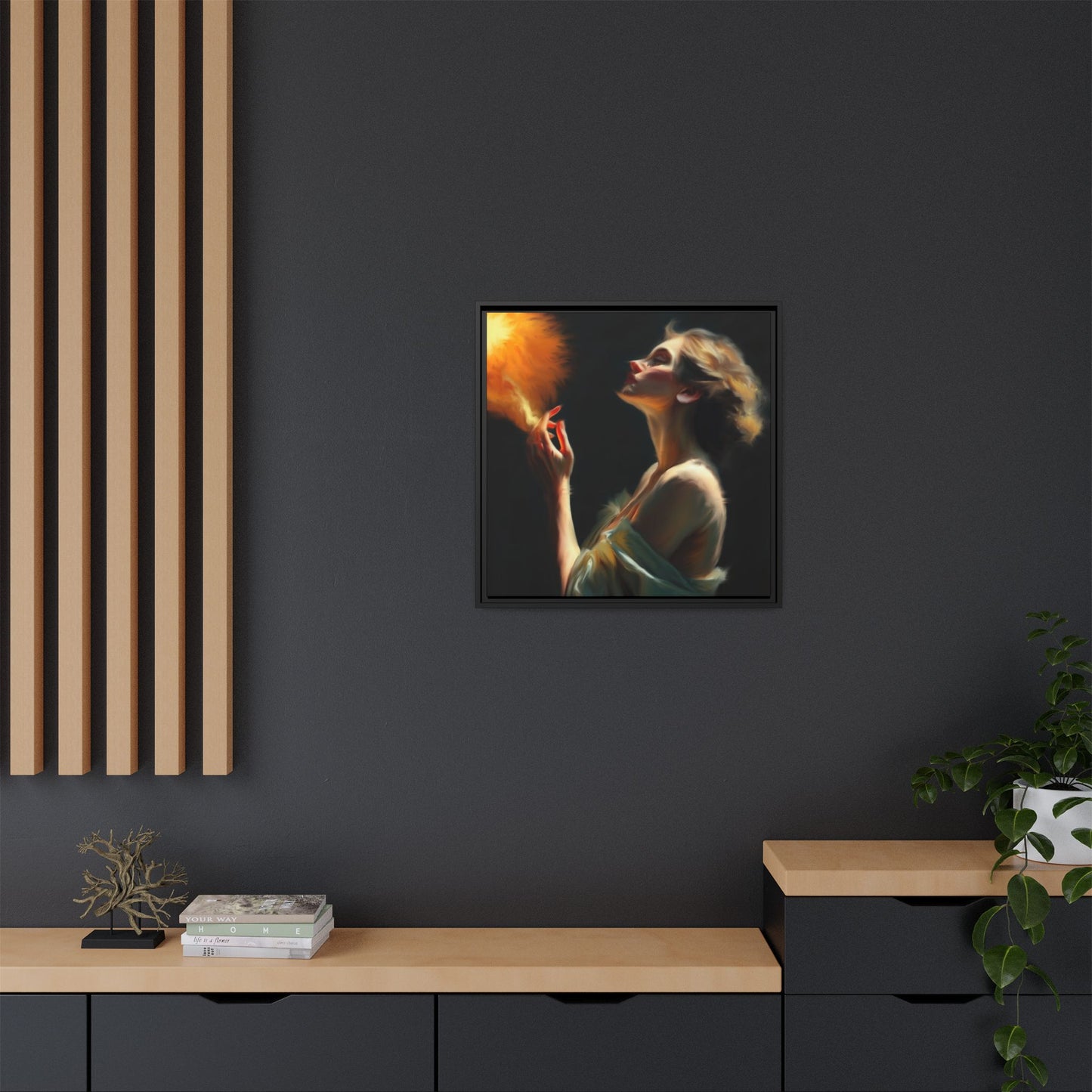 Framed Art Print, Digital Art Print, Elegant Matte Canvas, Modern Home Decor, Art for Living Room, Gift for Art Lovers, Stylish Wall Art