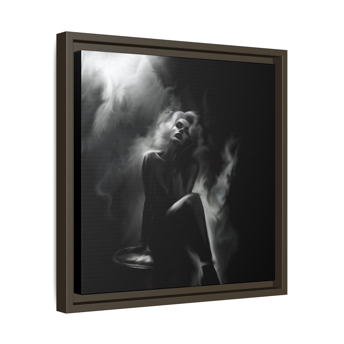 Elegant Woman Canvas Art, Digital Art Print, Abstract Black and White Wall Decor, Modern Home Decoration, Gift for Art Lovers