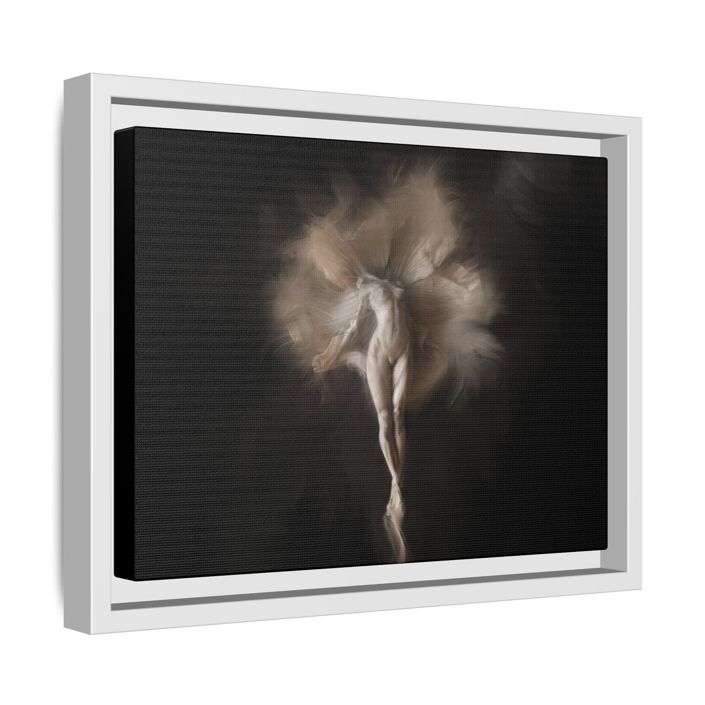 Elegant Framed Canvas Art, Ethereal Dancer Wall Decor, Home Aesthetic, Ballet Art, Gift for Dance Lovers, Living Room Decoration
