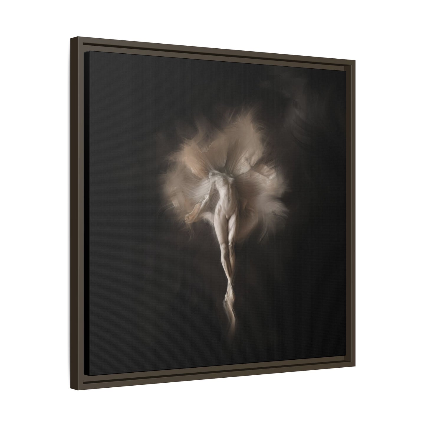 Elegant Framed Canvas Art, Ethereal Dancer Wall Decor, Home Aesthetic, Ballet Art, Gift for Dance Lovers, Living Room Decoration