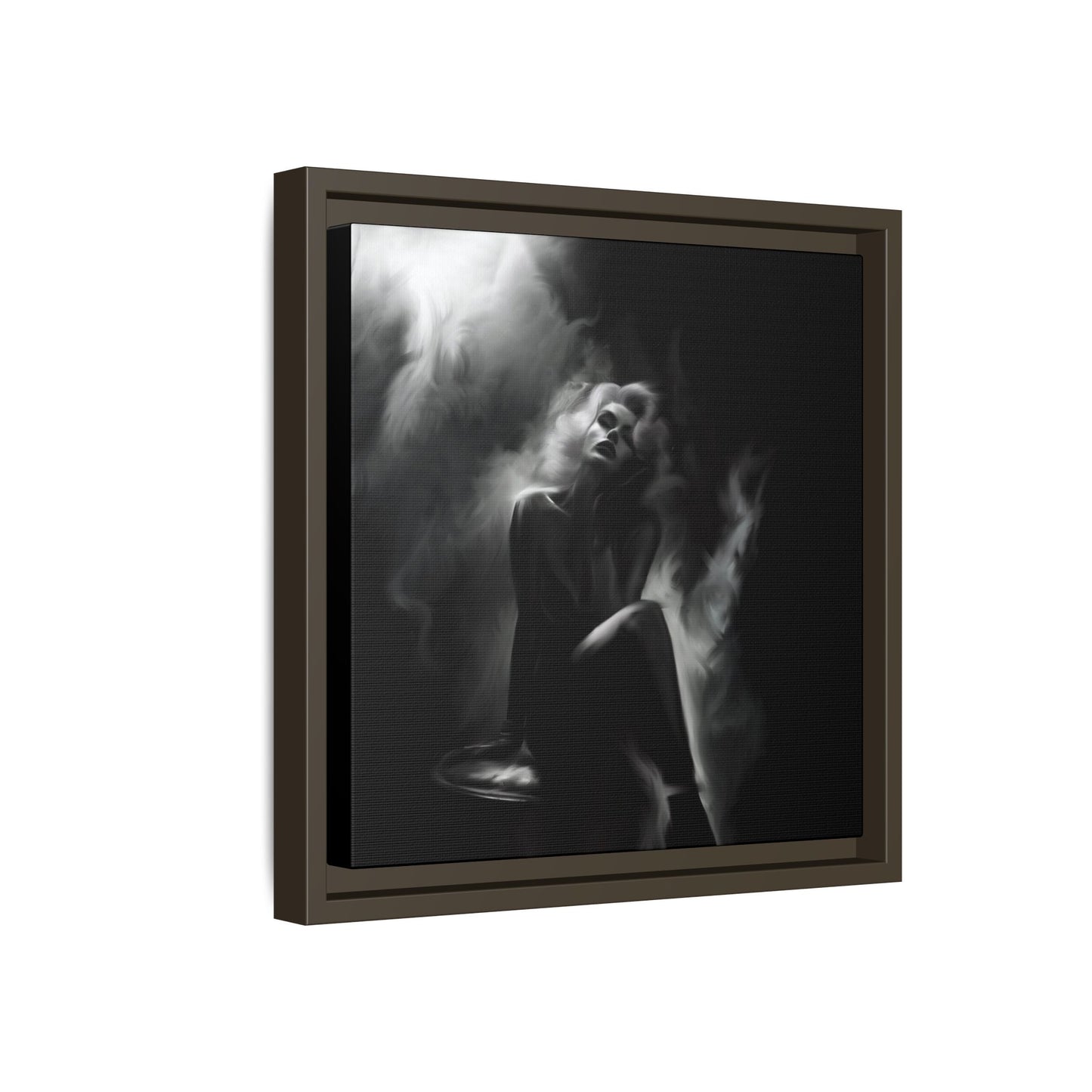 Elegant Woman Canvas Art, Digital Art Print, Abstract Black and White Wall Decor, Modern Home Decoration, Gift for Art Lovers