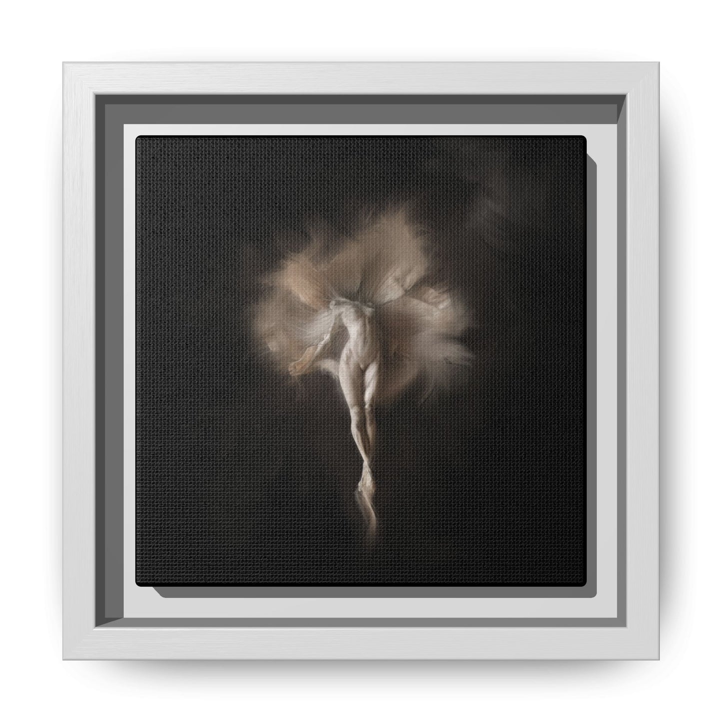Elegant Framed Canvas Art, Ethereal Dancer Wall Decor, Home Aesthetic, Ballet Art, Gift for Dance Lovers, Living Room Decoration