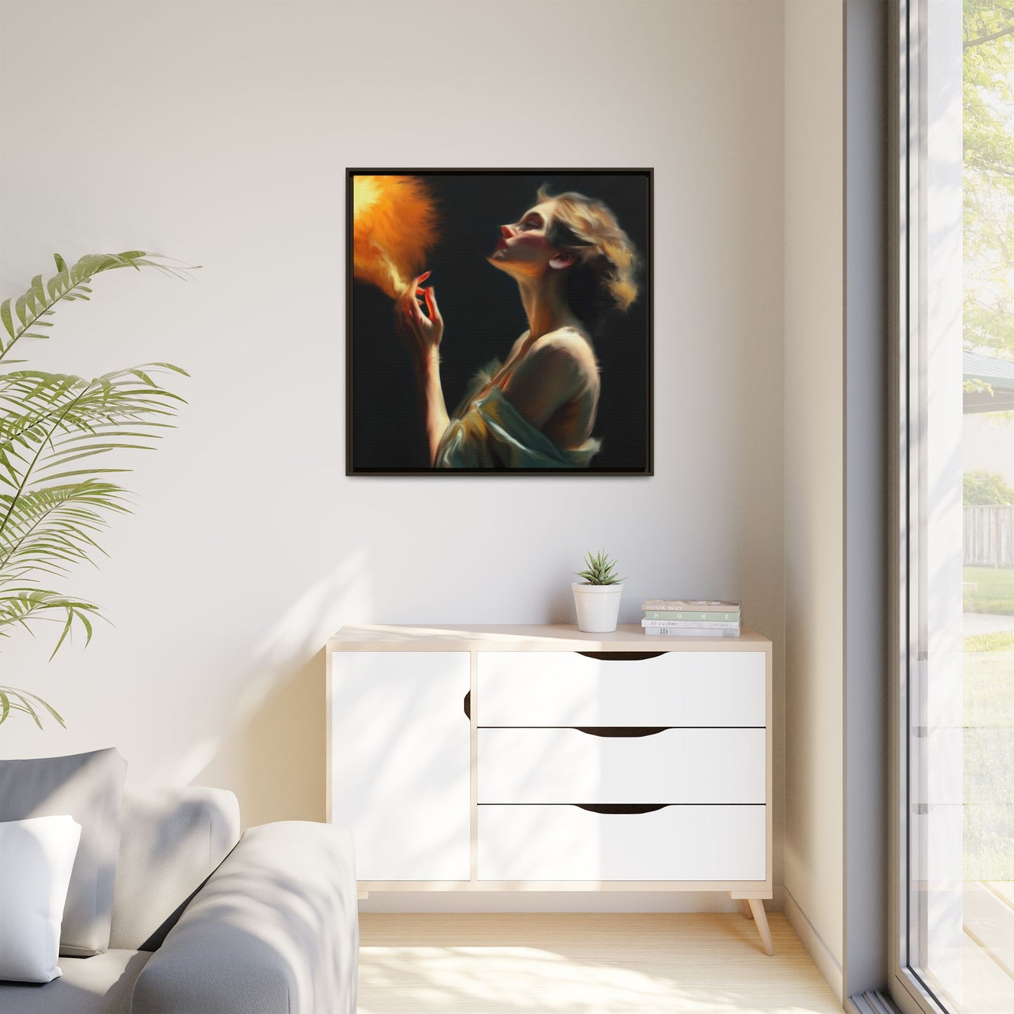 Framed Art Print, Digital Art Print, Elegant Matte Canvas, Modern Home Decor, Art for Living Room, Gift for Art Lovers, Stylish Wall Art