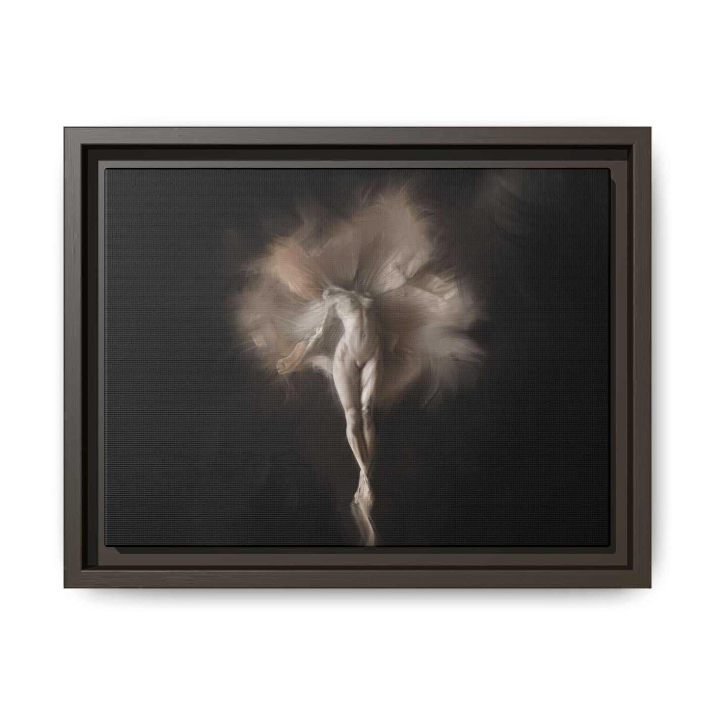 Elegant Framed Canvas Art, Ethereal Dancer Wall Decor, Home Aesthetic, Ballet Art, Gift for Dance Lovers, Living Room Decoration