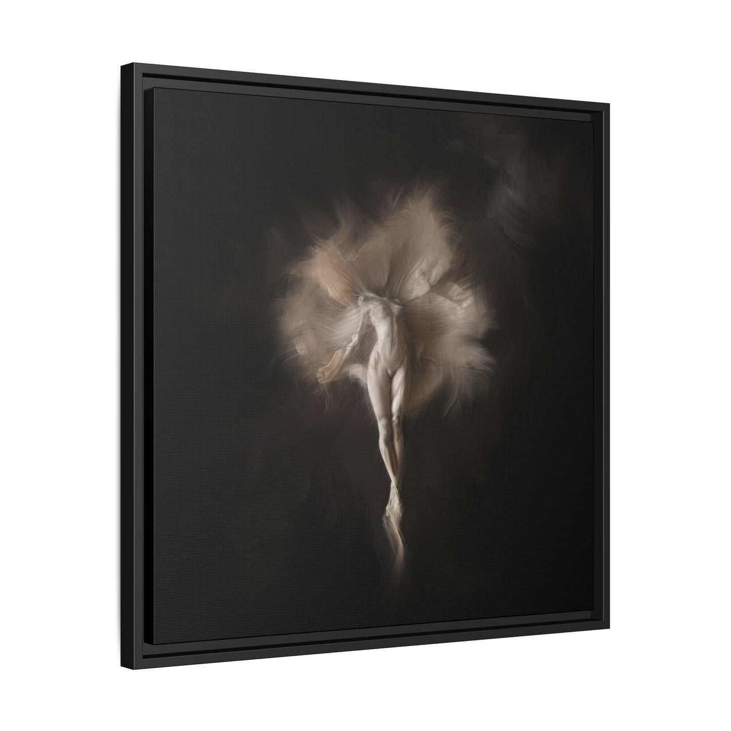 Elegant Framed Canvas Art, Ethereal Dancer Wall Decor, Home Aesthetic, Ballet Art, Gift for Dance Lovers, Living Room Decoration