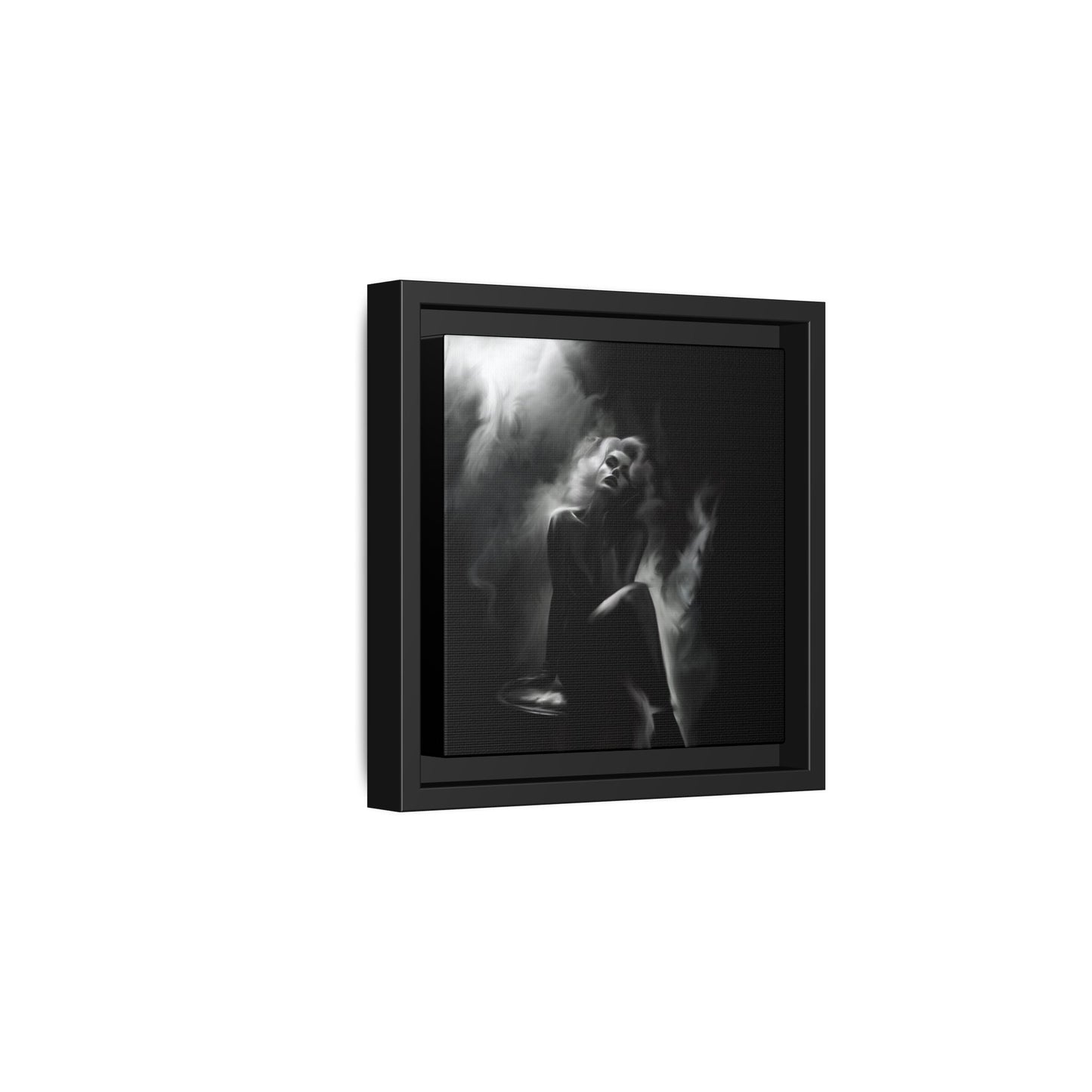 Elegant Woman Canvas Art, Digital Art Print, Abstract Black and White Wall Decor, Modern Home Decoration, Gift for Art Lovers