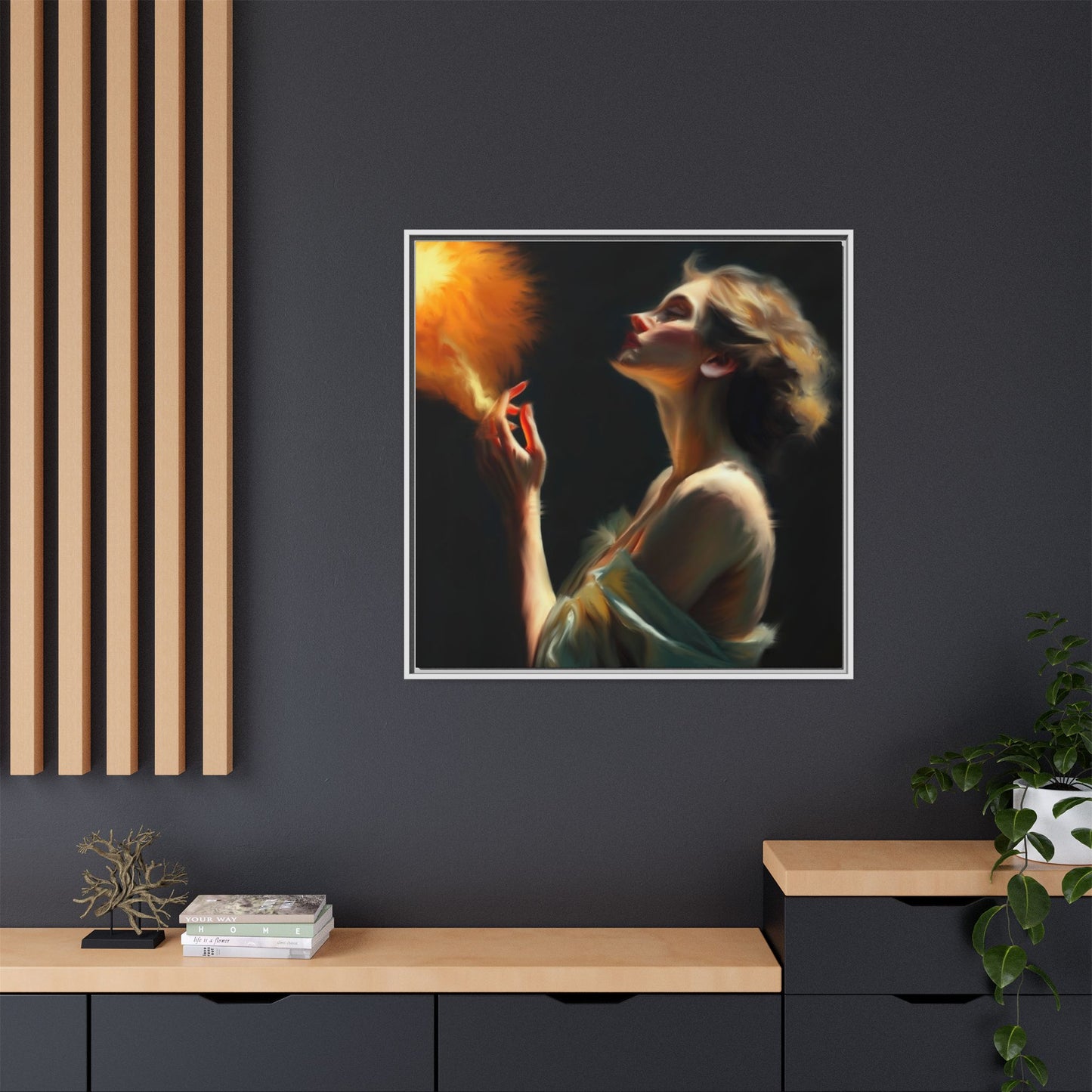 Framed Art Print, Digital Art Print, Elegant Matte Canvas, Modern Home Decor, Art for Living Room, Gift for Art Lovers, Stylish Wall Art