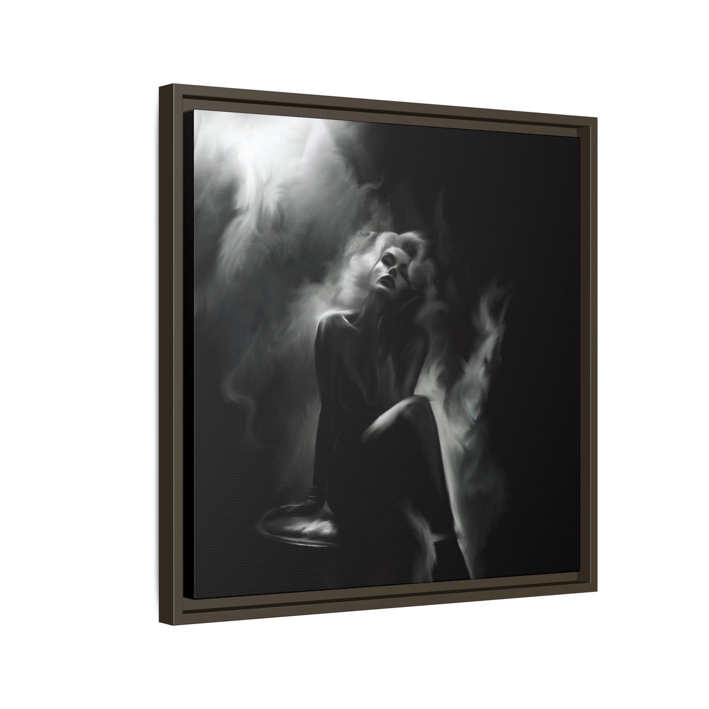 Elegant Woman Canvas Art, Digital Art Print, Abstract Black and White Wall Decor, Modern Home Decoration, Gift for Art Lovers