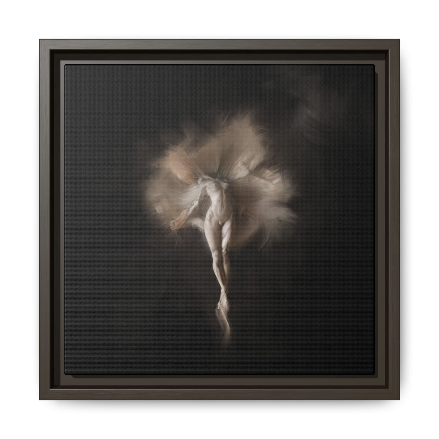 Elegant Framed Canvas Art, Ethereal Dancer Wall Decor, Home Aesthetic, Ballet Art, Gift for Dance Lovers, Living Room Decoration