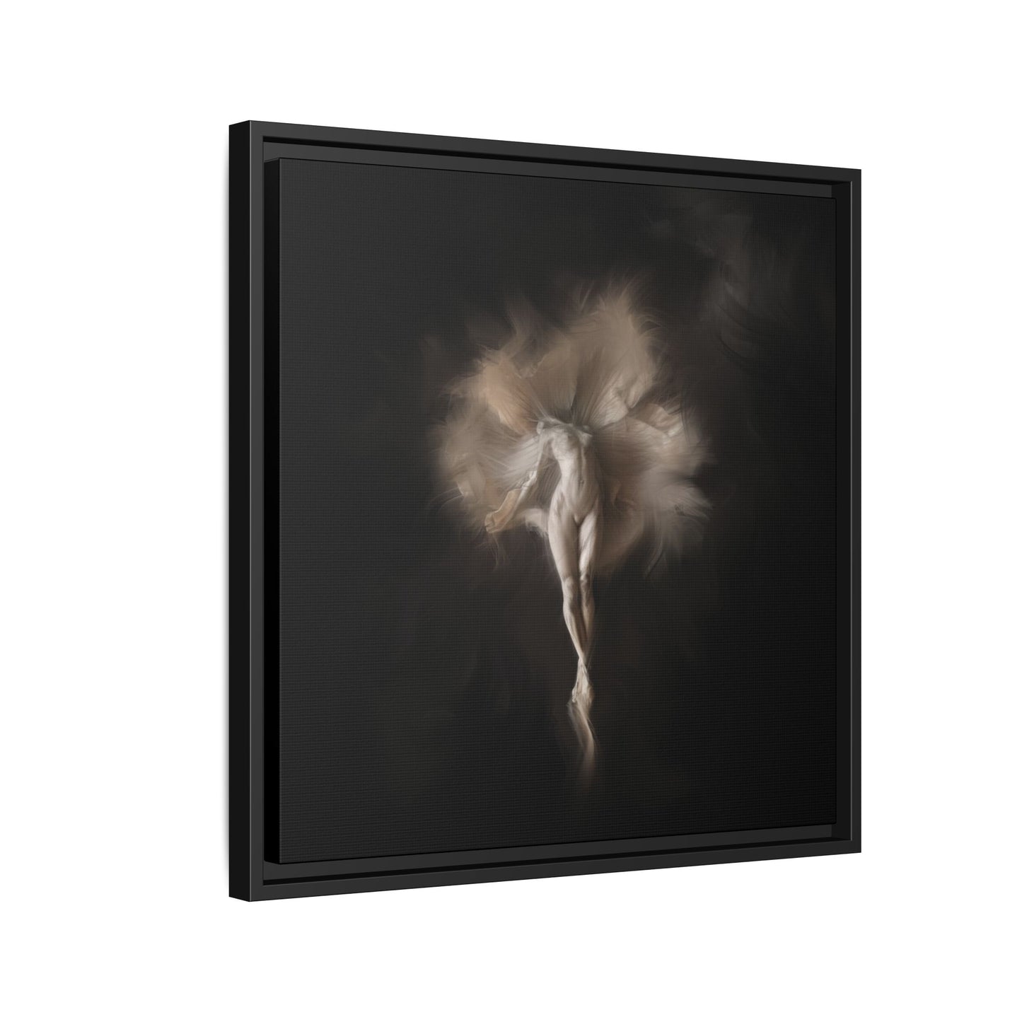 Elegant Framed Canvas Art, Ethereal Dancer Wall Decor, Home Aesthetic, Ballet Art, Gift for Dance Lovers, Living Room Decoration
