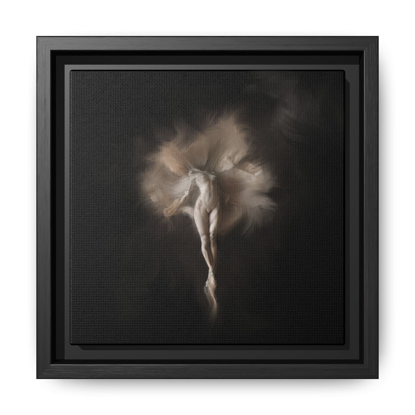 Elegant Framed Canvas Art, Ethereal Dancer Wall Decor, Home Aesthetic, Ballet Art, Gift for Dance Lovers, Living Room Decoration