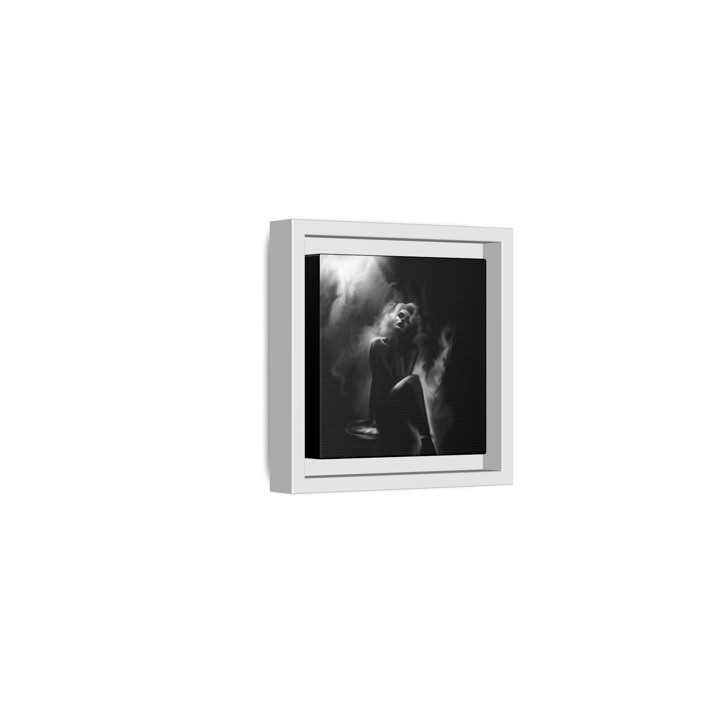Elegant Woman Canvas Art, Digital Art Print, Abstract Black and White Wall Decor, Modern Home Decoration, Gift for Art Lovers