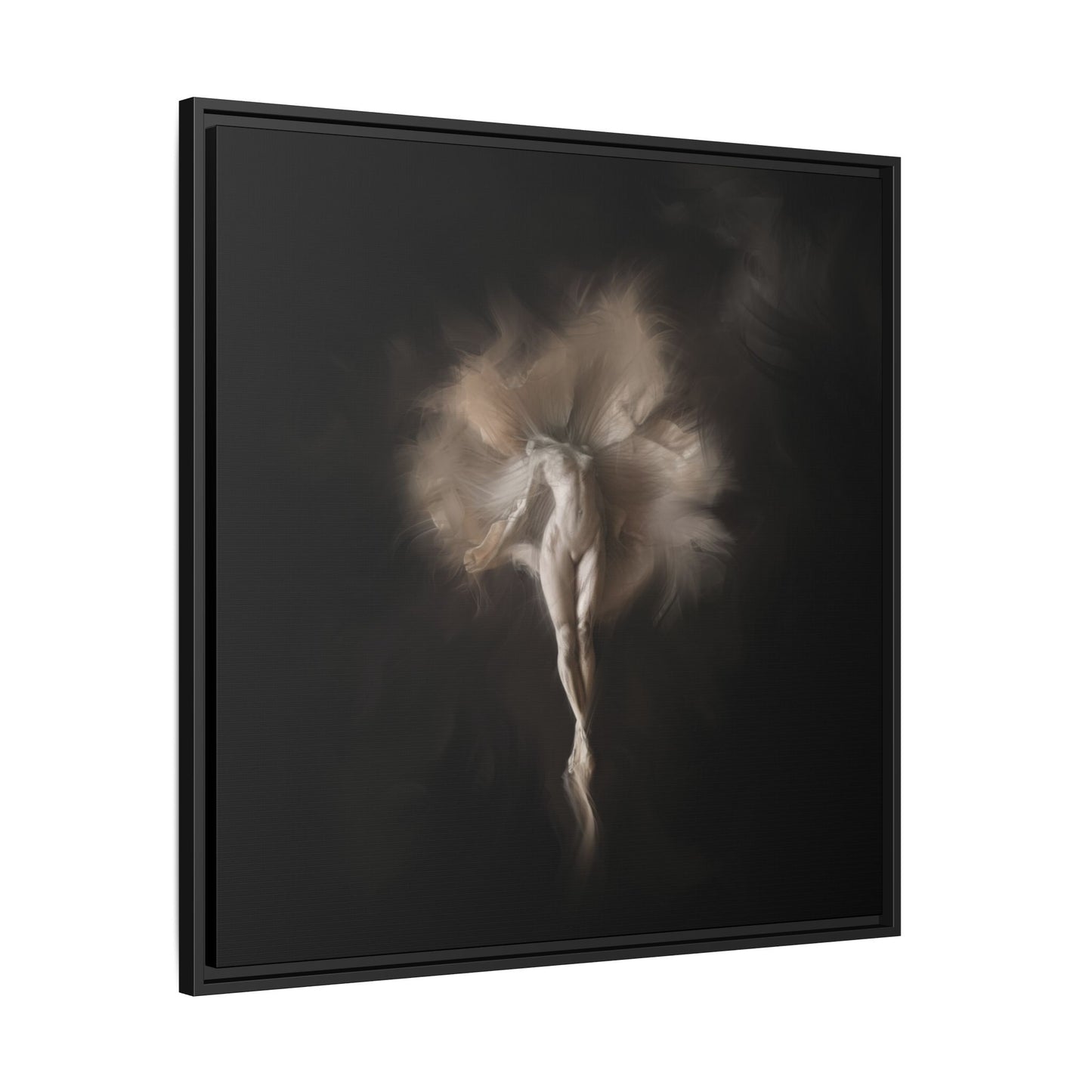 Elegant Framed Canvas Art, Ethereal Dancer Wall Decor, Home Aesthetic, Ballet Art, Gift for Dance Lovers, Living Room Decoration