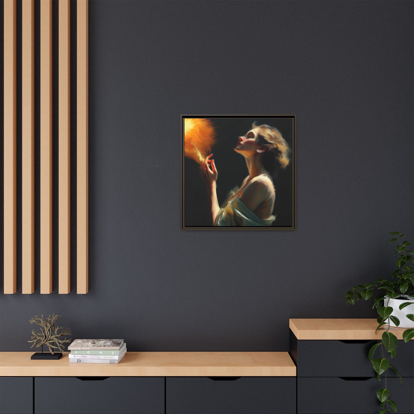 Framed Art Print, Digital Art Print, Elegant Matte Canvas, Modern Home Decor, Art for Living Room, Gift for Art Lovers, Stylish Wall Art