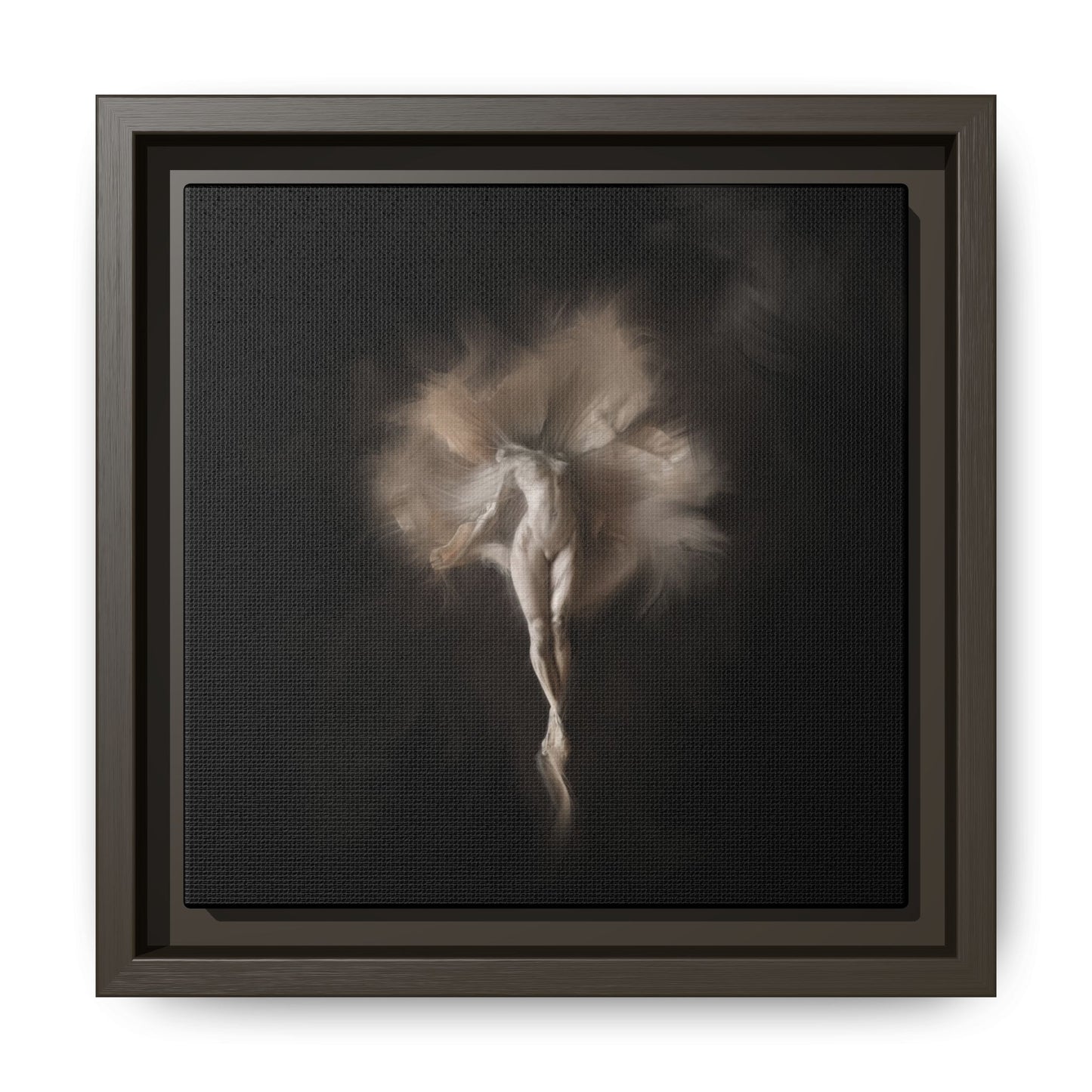 Elegant Framed Canvas Art, Ethereal Dancer Wall Decor, Home Aesthetic, Ballet Art, Gift for Dance Lovers, Living Room Decoration