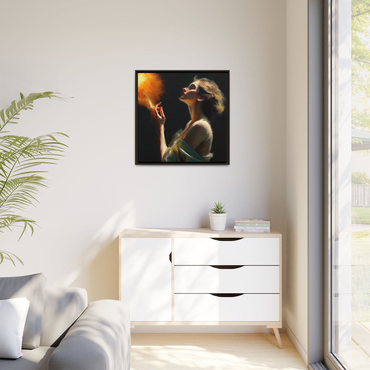 Framed Art Print, Digital Art Print, Elegant Matte Canvas, Modern Home Decor, Art for Living Room, Gift for Art Lovers, Stylish Wall Art