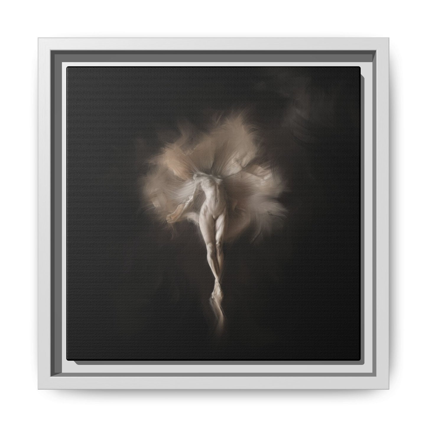 Elegant Framed Canvas Art, Ethereal Dancer Wall Decor, Home Aesthetic, Ballet Art, Gift for Dance Lovers, Living Room Decoration