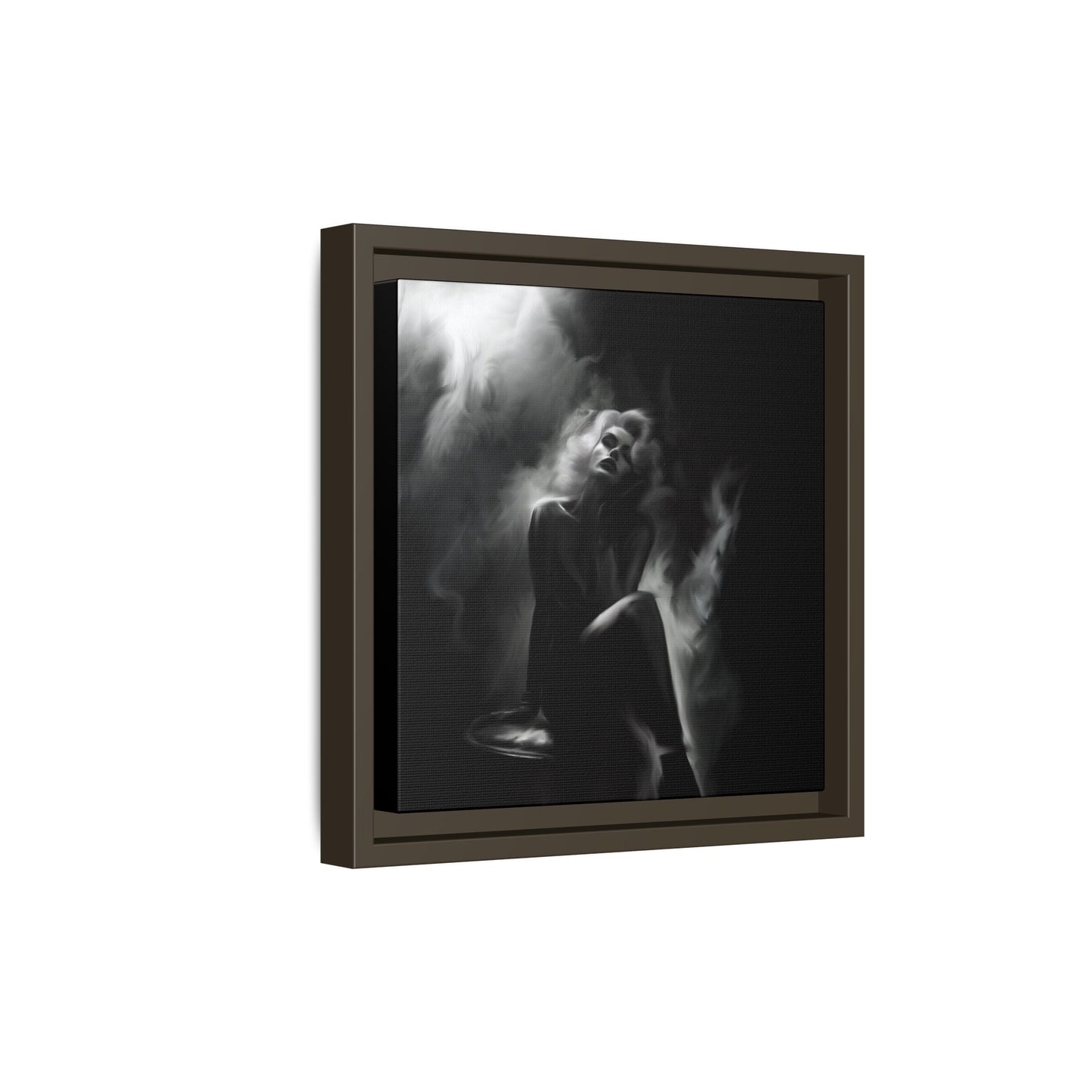 Elegant Woman Canvas Art, Digital Art Print, Abstract Black and White Wall Decor, Modern Home Decoration, Gift for Art Lovers