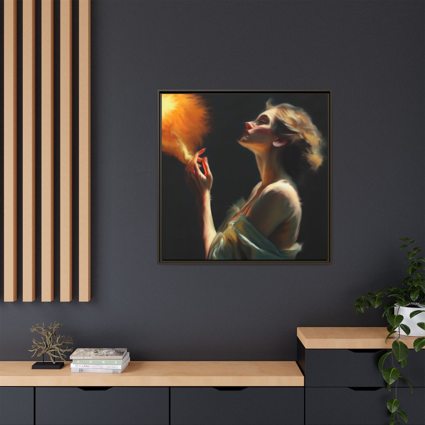 Framed Art Print, Digital Art Print, Elegant Matte Canvas, Modern Home Decor, Art for Living Room, Gift for Art Lovers, Stylish Wall Art