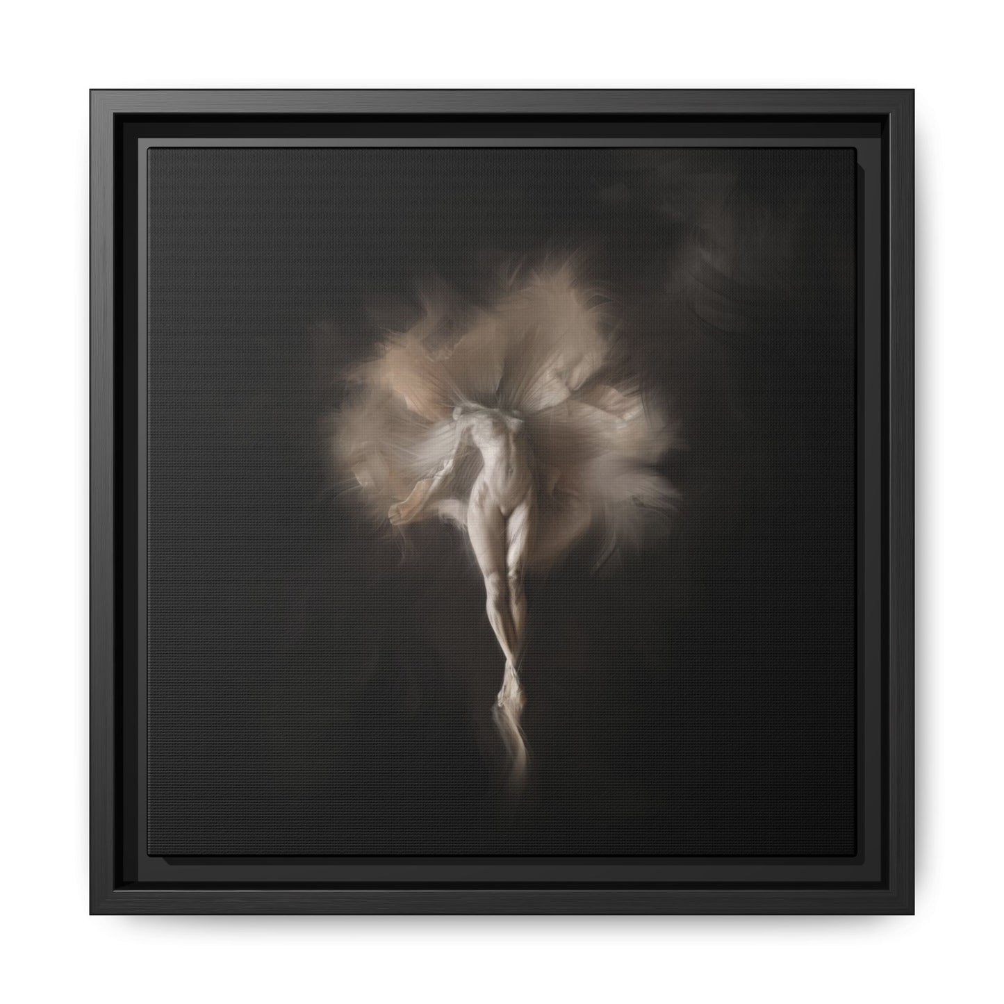 Elegant Framed Canvas Art, Ethereal Dancer Wall Decor, Home Aesthetic, Ballet Art, Gift for Dance Lovers, Living Room Decoration