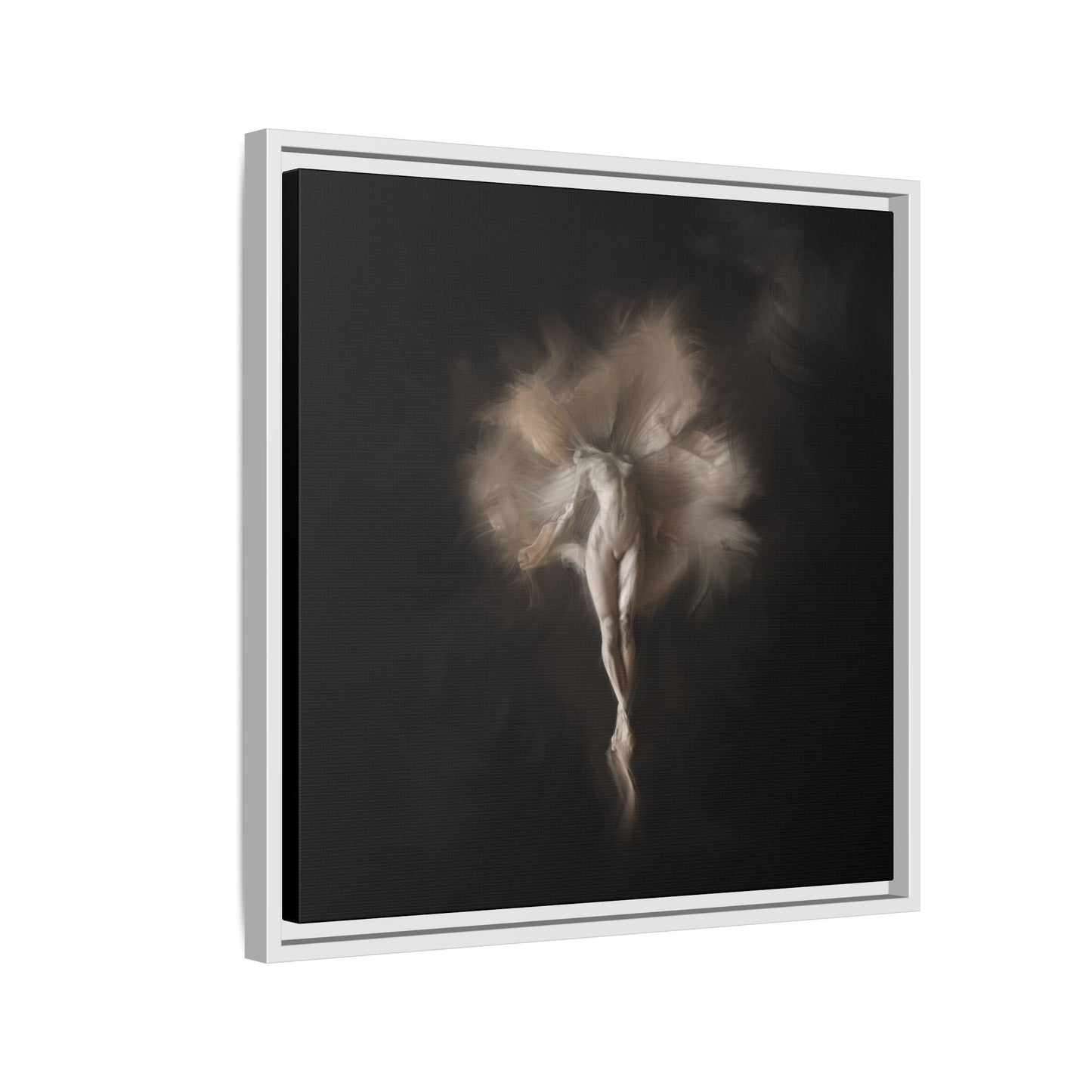 Elegant Framed Canvas Art, Ethereal Dancer Wall Decor, Home Aesthetic, Ballet Art, Gift for Dance Lovers, Living Room Decoration