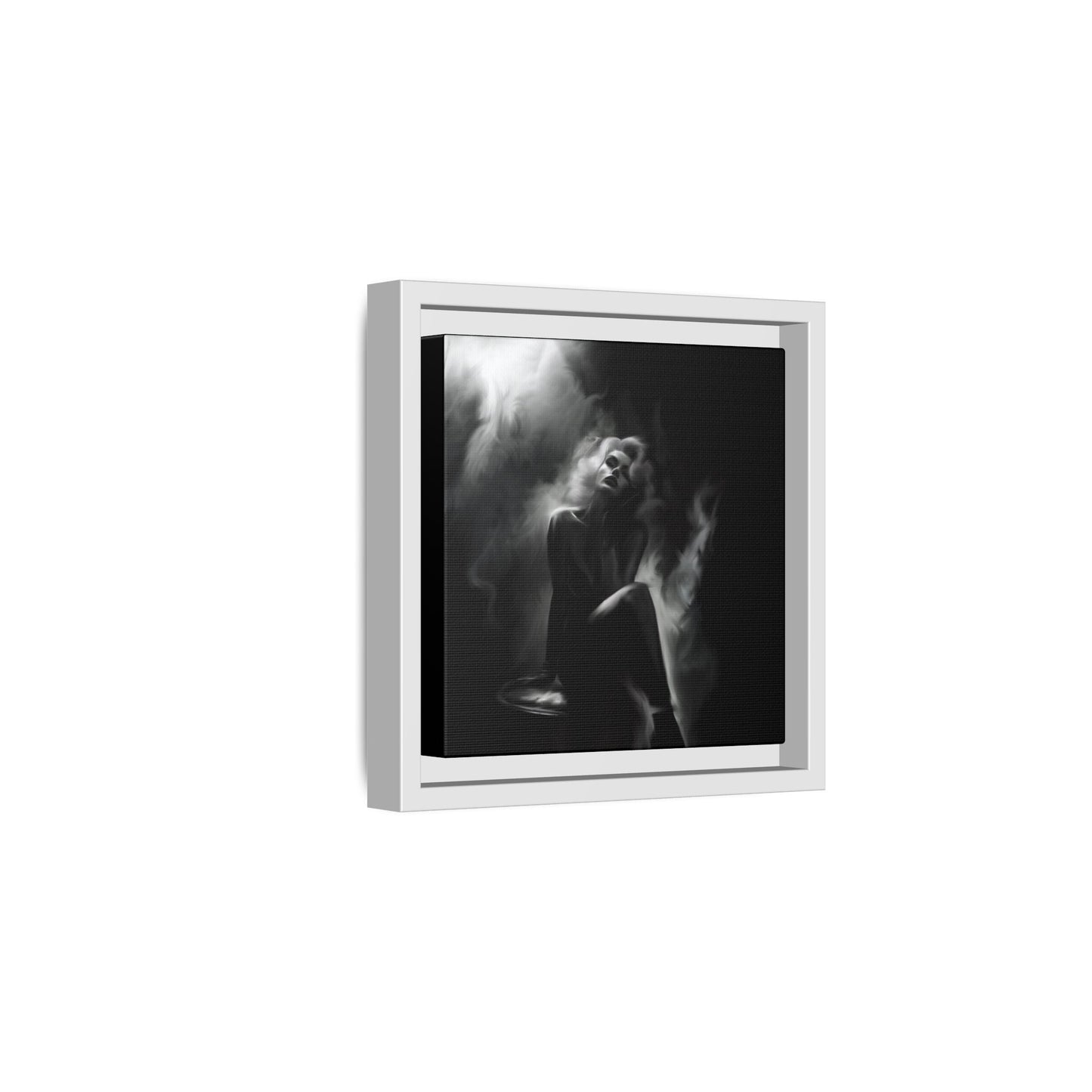 Elegant Woman Canvas Art, Digital Art Print, Abstract Black and White Wall Decor, Modern Home Decoration, Gift for Art Lovers