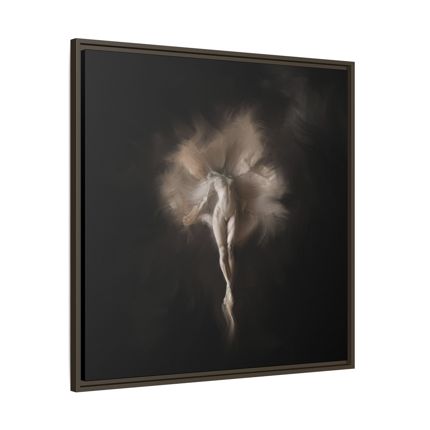 Elegant Framed Canvas Art, Ethereal Dancer Wall Decor, Home Aesthetic, Ballet Art, Gift for Dance Lovers, Living Room Decoration