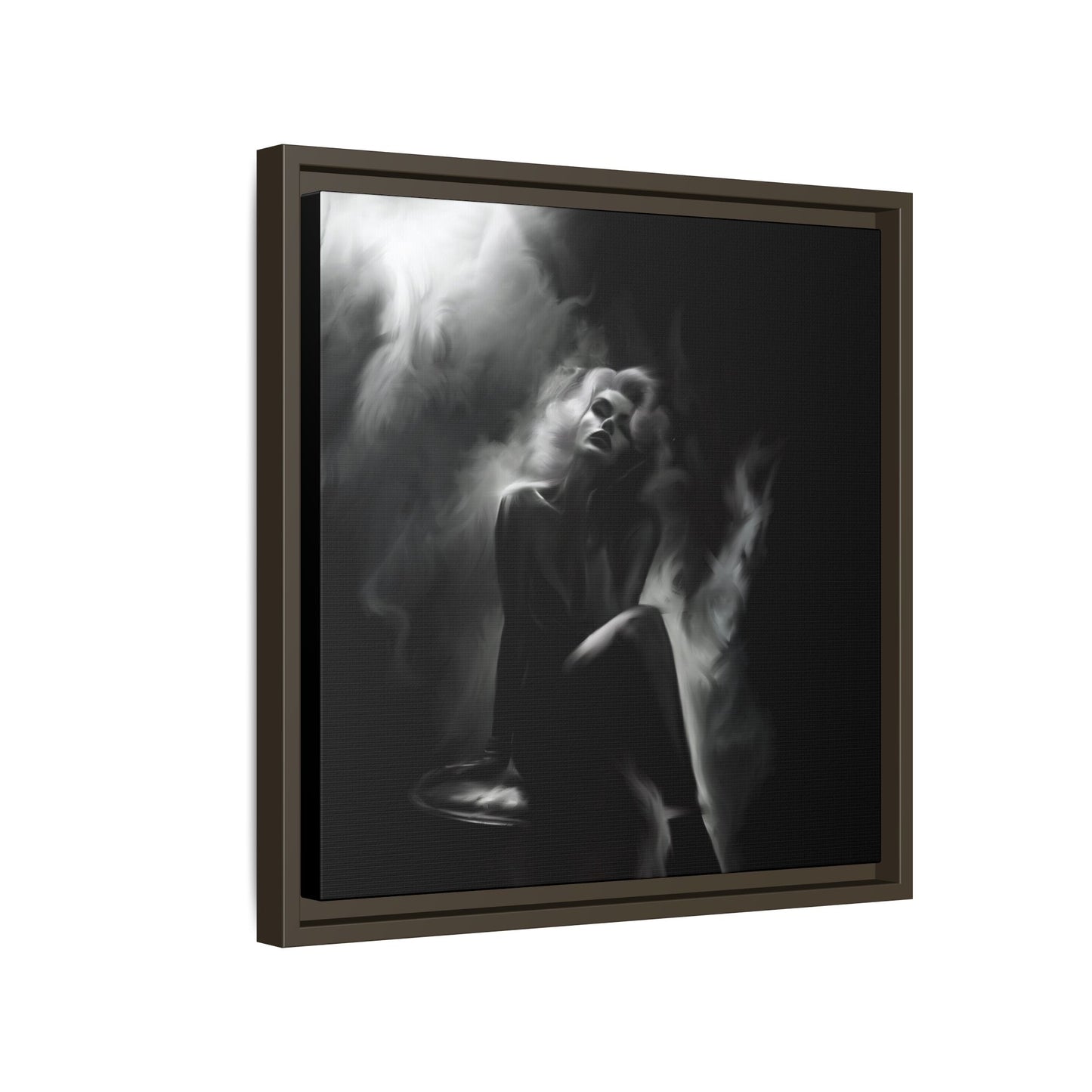 Elegant Woman Canvas Art, Digital Art Print, Abstract Black and White Wall Decor, Modern Home Decoration, Gift for Art Lovers