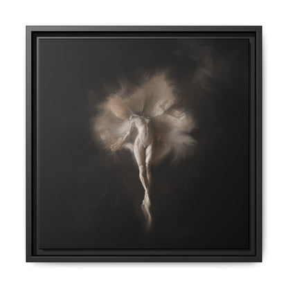 Elegant Framed Canvas Art, Ethereal Dancer Wall Decor, Home Aesthetic, Ballet Art, Gift for Dance Lovers, Living Room Decoration