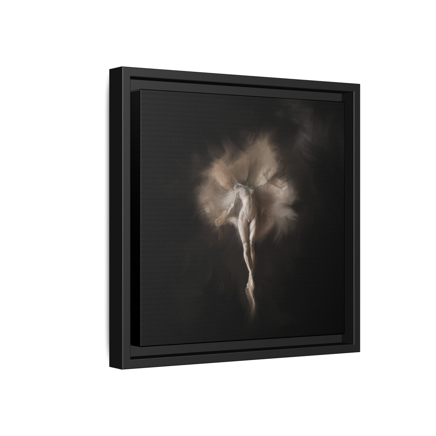 Elegant Framed Canvas Art, Ethereal Dancer Wall Decor, Home Aesthetic, Ballet Art, Gift for Dance Lovers, Living Room Decoration