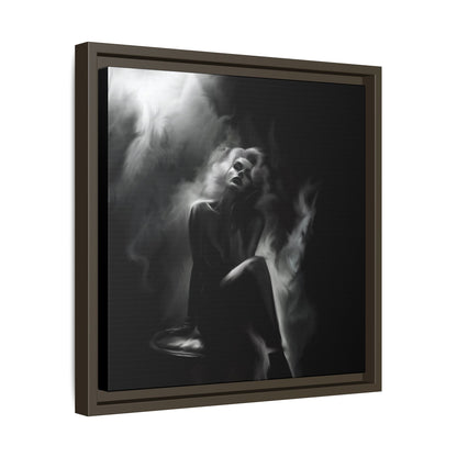 Elegant Woman Canvas Art, Digital Art Print, Abstract Black and White Wall Decor, Modern Home Decoration, Gift for Art Lovers