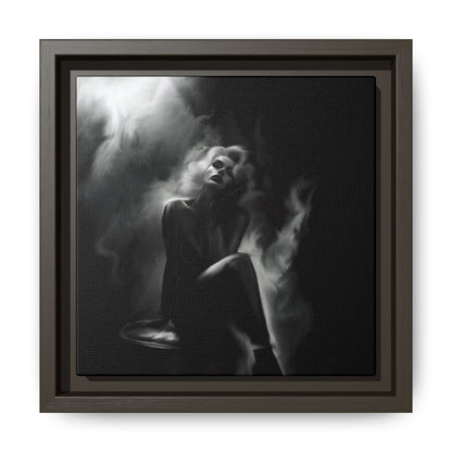 Elegant Woman Canvas Art, Digital Art Print, Abstract Black and White Wall Decor, Modern Home Decoration, Gift for Art Lovers