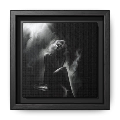 Elegant Woman Canvas Art, Digital Art Print, Abstract Black and White Wall Decor, Modern Home Decoration, Gift for Art Lovers