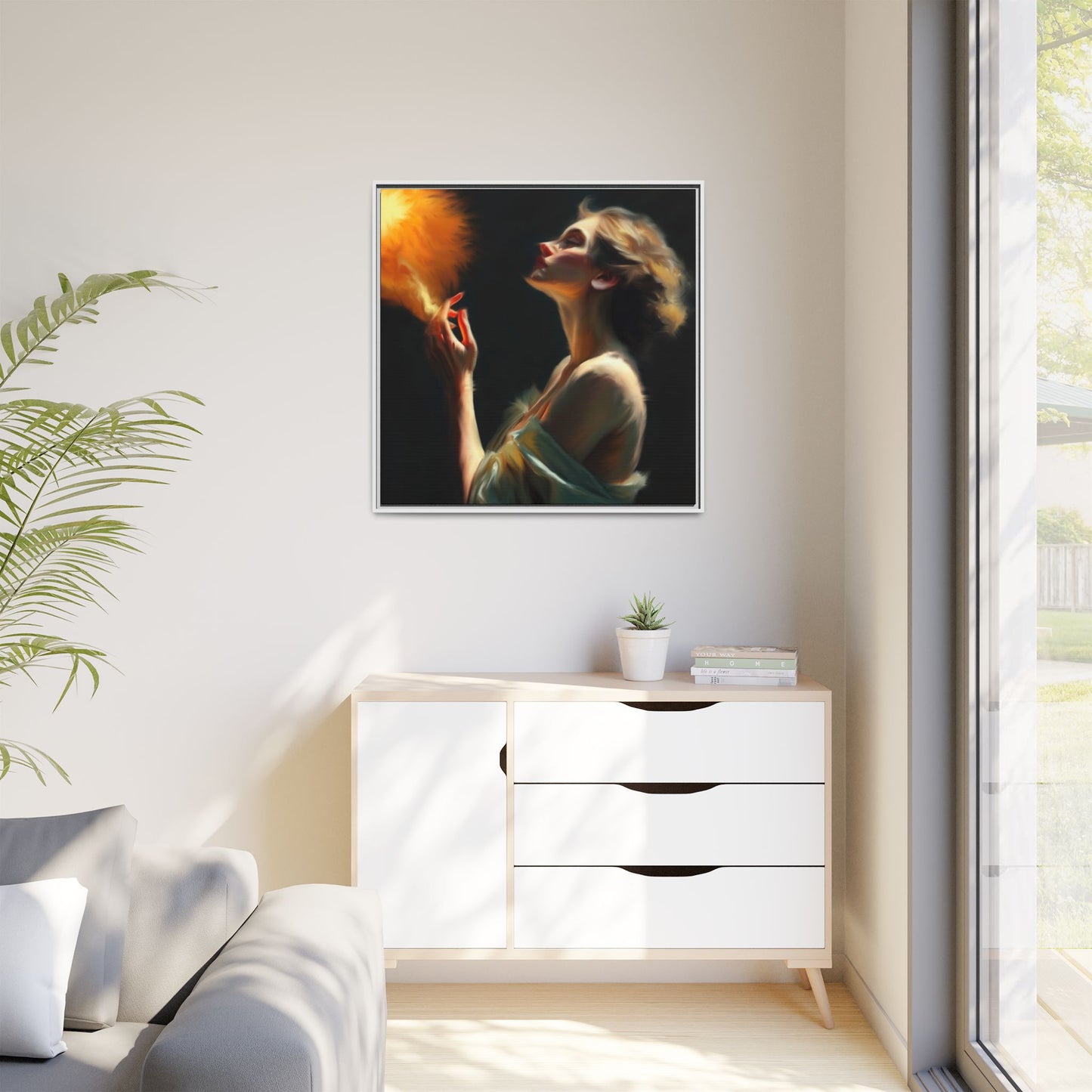 Framed Art Print, Digital Art Print, Elegant Matte Canvas, Modern Home Decor, Art for Living Room, Gift for Art Lovers, Stylish Wall Art