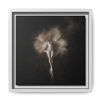 Elegant Framed Canvas Art, Ethereal Dancer Wall Decor, Home Aesthetic, Ballet Art, Gift for Dance Lovers, Living Room Decoration