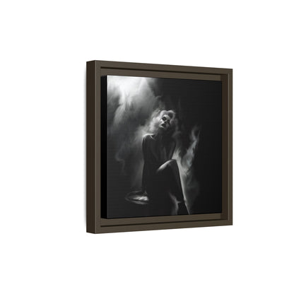 Elegant Woman Canvas Art, Digital Art Print, Abstract Black and White Wall Decor, Modern Home Decoration, Gift for Art Lovers