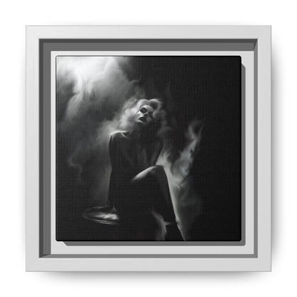 Elegant Woman Canvas Art, Digital Art Print, Abstract Black and White Wall Decor, Modern Home Decoration, Gift for Art Lovers