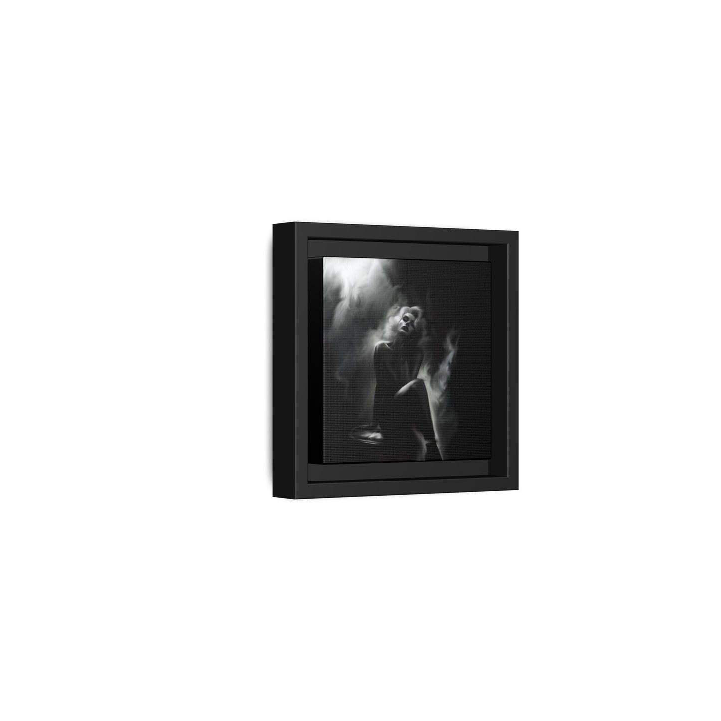 Elegant Woman Canvas Art, Digital Art Print, Abstract Black and White Wall Decor, Modern Home Decoration, Gift for Art Lovers