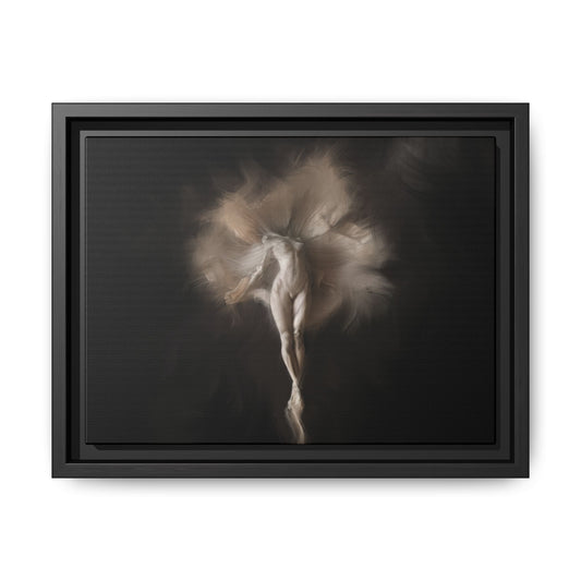 Elegant Framed Canvas Art, Ethereal Dancer Wall Decor, Home Aesthetic, Ballet Art, Gift for Dance Lovers, Living Room Decoration