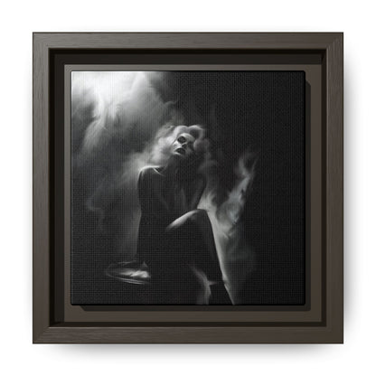 Elegant Woman Canvas Art, Digital Art Print, Abstract Black and White Wall Decor, Modern Home Decoration, Gift for Art Lovers