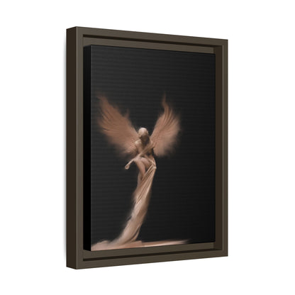 DIGITAL ANGEL DRAWING, Ethereal Angel Framed Canvas Art, Soft Angel Wings Wall Decor, Bohemian Home Decor, Gift for Art Lovers