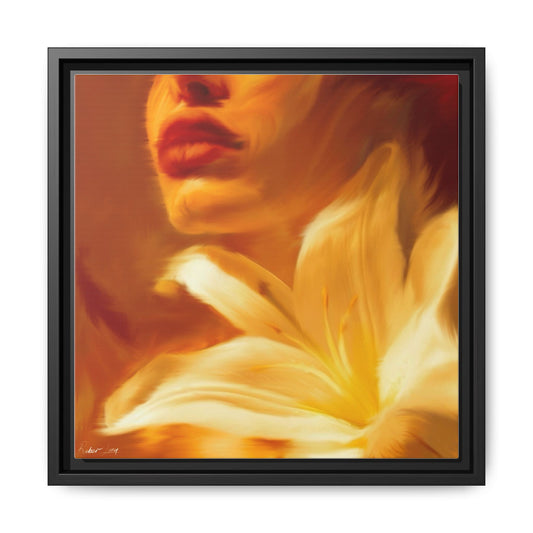 Elegant Floral Matte Canvas Art, Digital Art Print, Multi-Color Home Decor, Modern Wall Art, Gift for Her, Boho Living Room Decoration